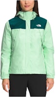 (Women) The North Face Mint Green Colorblock Logo Embroidered Hoodie Jacket NF0A7UKN-8B4 (Women) The North Face Mint Green Colorblock Logo Embroidered Hoodie Jacket NF0A7UKN-8B4