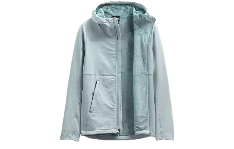 (Women) TNF Mint Green Logo Fleece Windproof Hoodie NF0A4R7C-0LL 圖 2