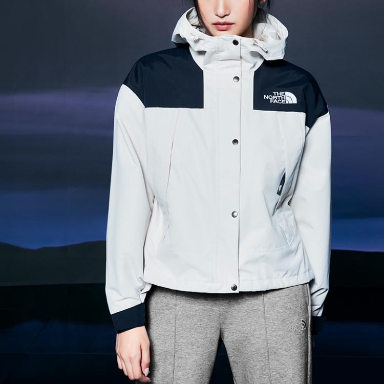(Women) TNF Mountain Letter Hoodie Jacket - White NJ2HP80A 圖 4