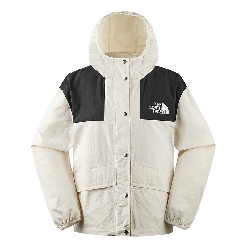 (Women) TNF Mountain Water-Resistant Hooded Jacket Off-White NF0A5JXO-QLI