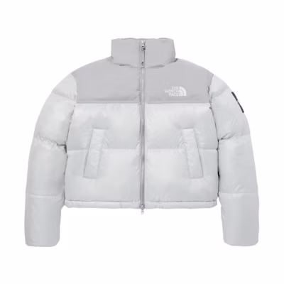 (Women) TNF Nuptse 1996 Cropped Puffer Jacket Grey KenDou Series NJ1DP85L