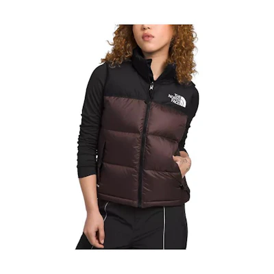 (Women) TNF Nuptse Black Sleeveless Puffer Vest for Women NF0A3XEP-LOS