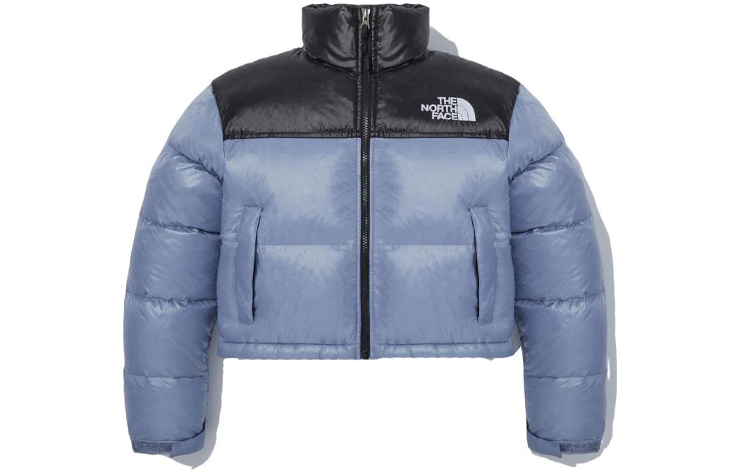 (Women) The North Face Nuptse Blue Logo Print Puffer Jacket NJ1DQ96A