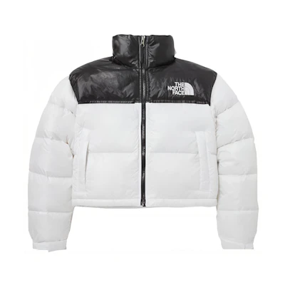 (Women) TNF Nuptse Colorblock Puffer Jacket White NJ1DP96B