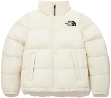 (Women) The North Face Nuptse FW23 Cream Packable Hooded Jacket NJ3NP85A (Women) The North Face Nuptse FW23 Cream Packable Hooded Jacket NJ3NP85A