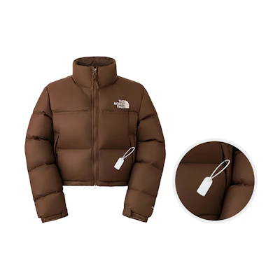(Women) TNF Nuptse FW24 Brown Retro Short Down Jacket NF0A5GGE-1OI