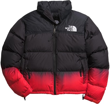(Women) The North Face Nuptse Gradient Logo Red Jacket with Detachable Hood NF0A84QY-OOR Buy (Women) The North Face Nuptse Gradient Logo Red Jacket with Detachable Hood NF0A84QY-OOR