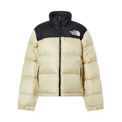 (Women) TNF Nuptse Logo Embroidery Zip Jacket Sand Brown NF0A3XEO-3X4-正常