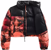 (Women) The North Face Nuptse Red Printed Puffer Down Jacket NF0A5IXT-987 (Women) The North Face Nuptse Red Printed Puffer Down Jacket NF0A5IXT-987