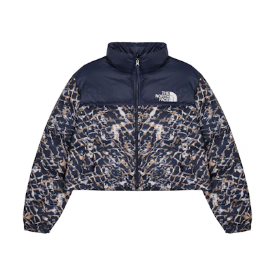 (Women) TNF Nuptse Retro Logo Print Zip Puffer Jacket Multi-color NF0A5GGE-OTP