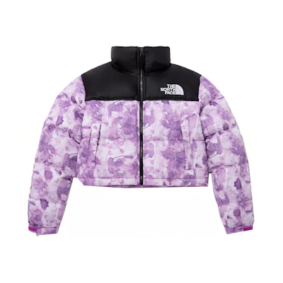 (Women) TNF Nuptse Retro Print Down Jacket Purple NF0A5GGE-IAT