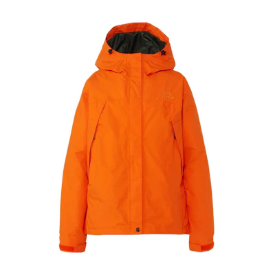 (Women) TNF Orange Solid Logo Embroidered Zip Hoodie Jacket NPW62233-MD女装