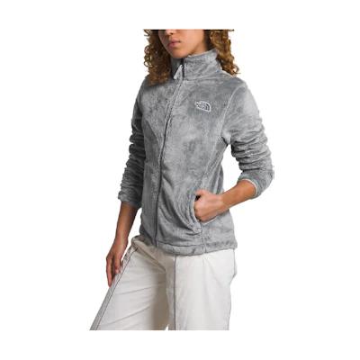 (Women) TNF Osito High Neck Zip-Up Jacket Women’s Grey NF0A7UQJ-A91