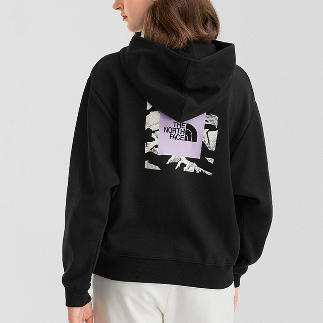 Shop (Women) The North Face Outdoor Breathable Logo Print Sweatshirt - Black NF0A7QU1-JK3