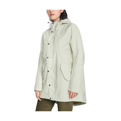 (Women) TNF Outdoor Hooded Jacket - Light Green, Breathable & Quick Dry NF0A4UCF-11P