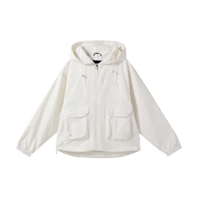 (Women) TNF Outdoor Windproof Jacket Off-White NF0A7WC5-N3N