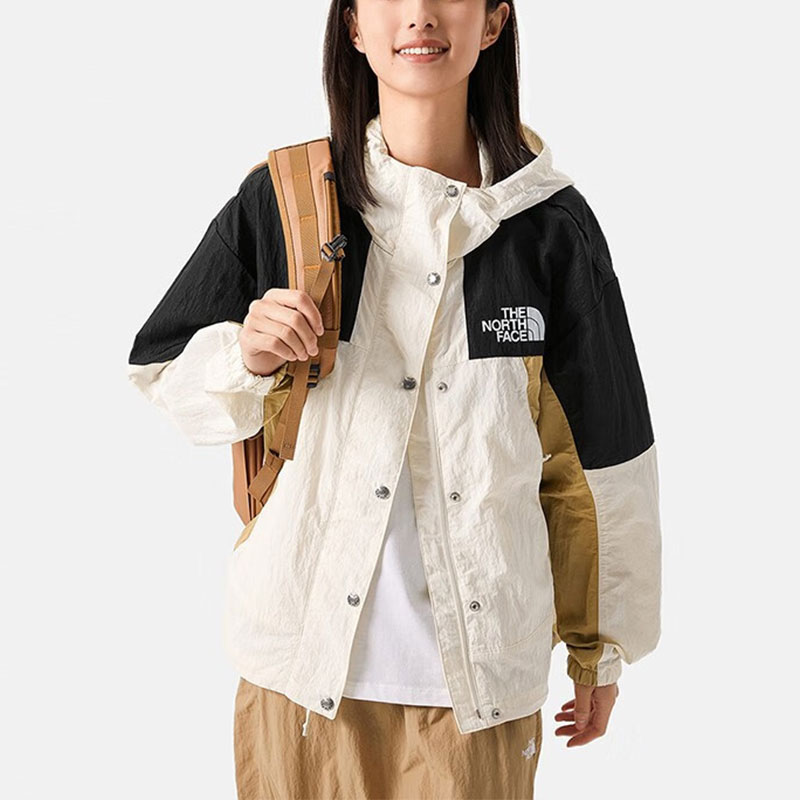 (Women) TNF Outdoor Windproof Waterproof Hooded Jacket White NF0A81RX-OXA 圖 4
