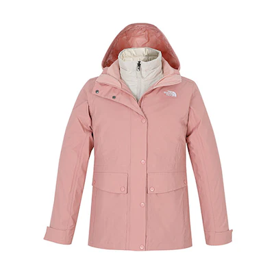 (Women) TNF Pink 3-in-1 Waterproof 550 Down Winter Jacket NF0A7WAZ-5Z9