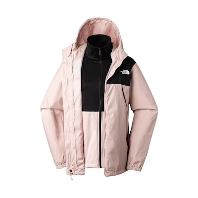 (Women) TNF Pink 3-in-1 Waterproof, Windproof Outdoor Jacket NF0A7QW6-HZI