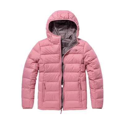 (Women) TNF Pink 700 Fill Down Jacket with Logo Print NF0A5AY2-2V8