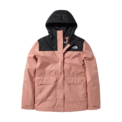 (Women) TNF Pink Colorblock Waterproof Windproof Outdoor Jacket NF0A4U7T-T9P