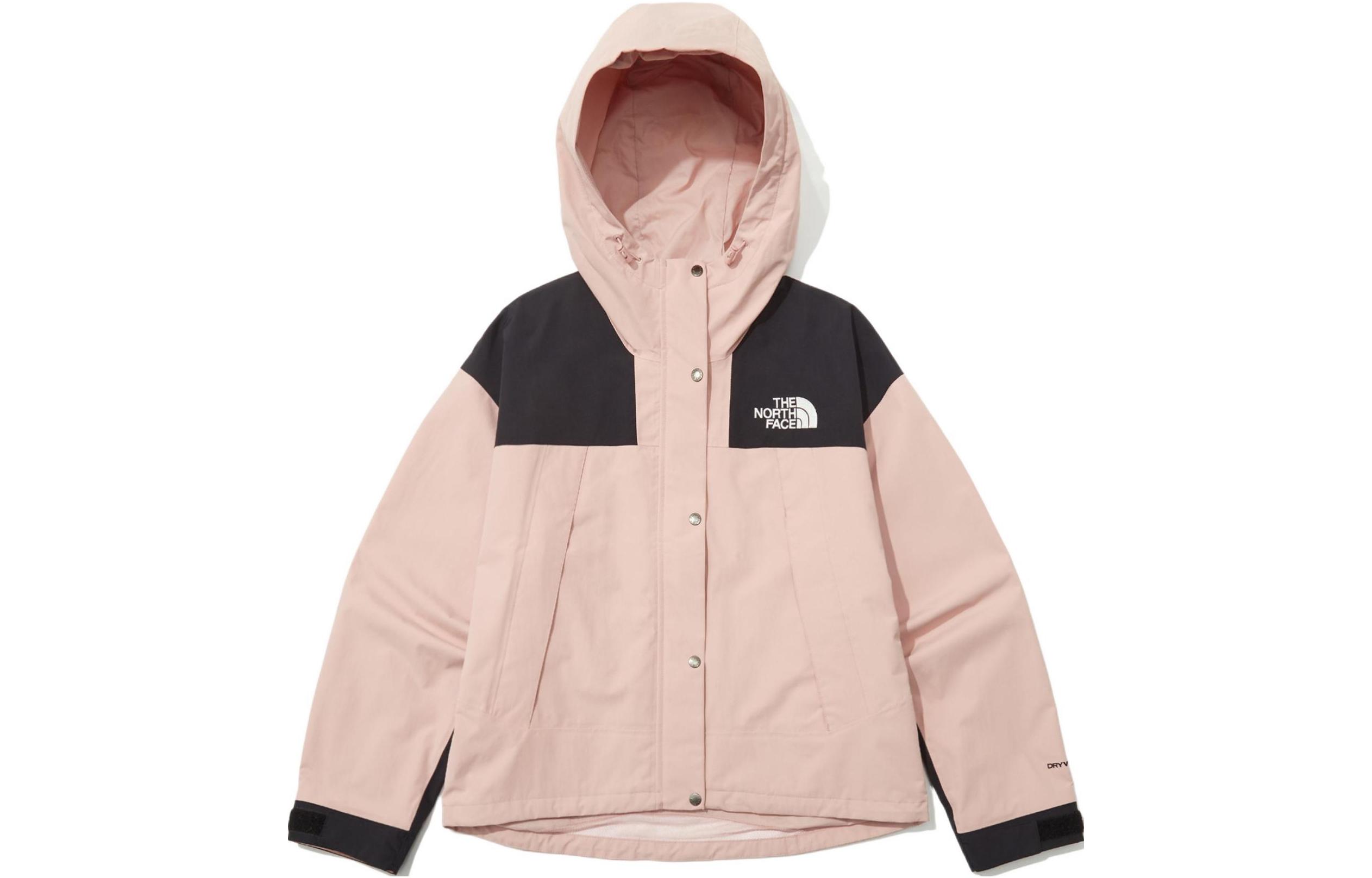 (Women) TNF Pink Crop Mountain Dry Logo Zip Hooded Jacket NJ2HN80B
