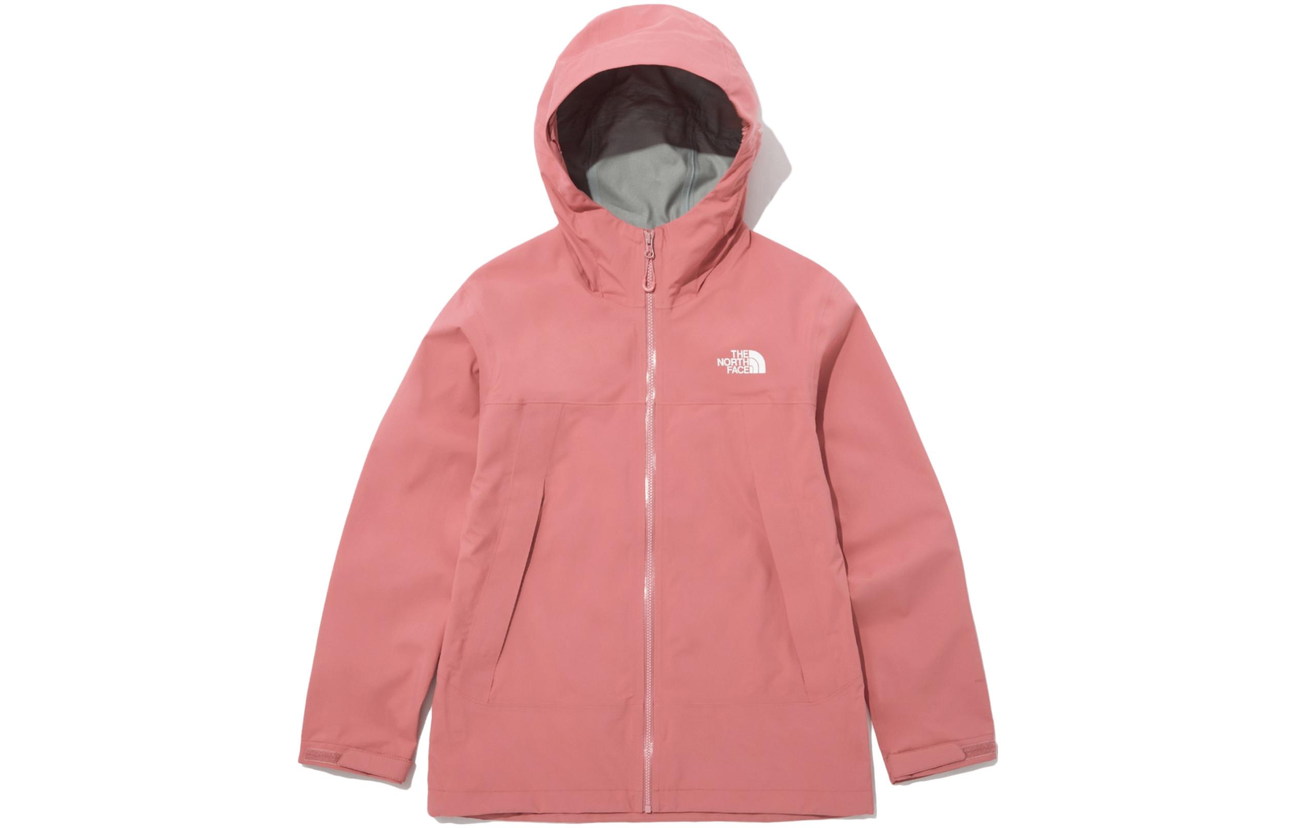 (Women) TNF Pink Solid Logo Print Long Sleeve Jacket NJ2HP35C