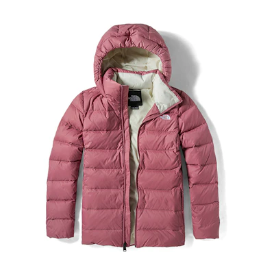 (Women) TNF Pink Waterproof Down Jacket Winter Outdoor 4U7V-RN2