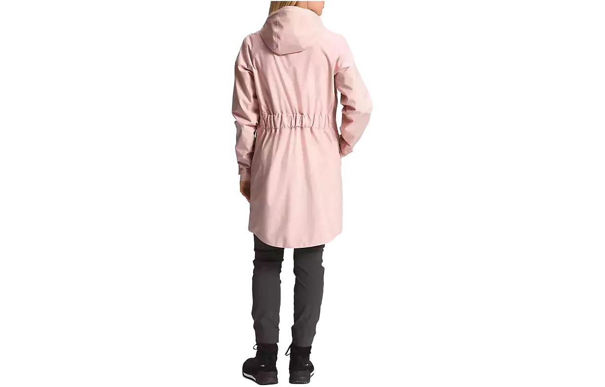 (Women) TNF Pink Waterproof Logo Hooded Jacket Mid-Length NF0A52YL-LK6 圖 3