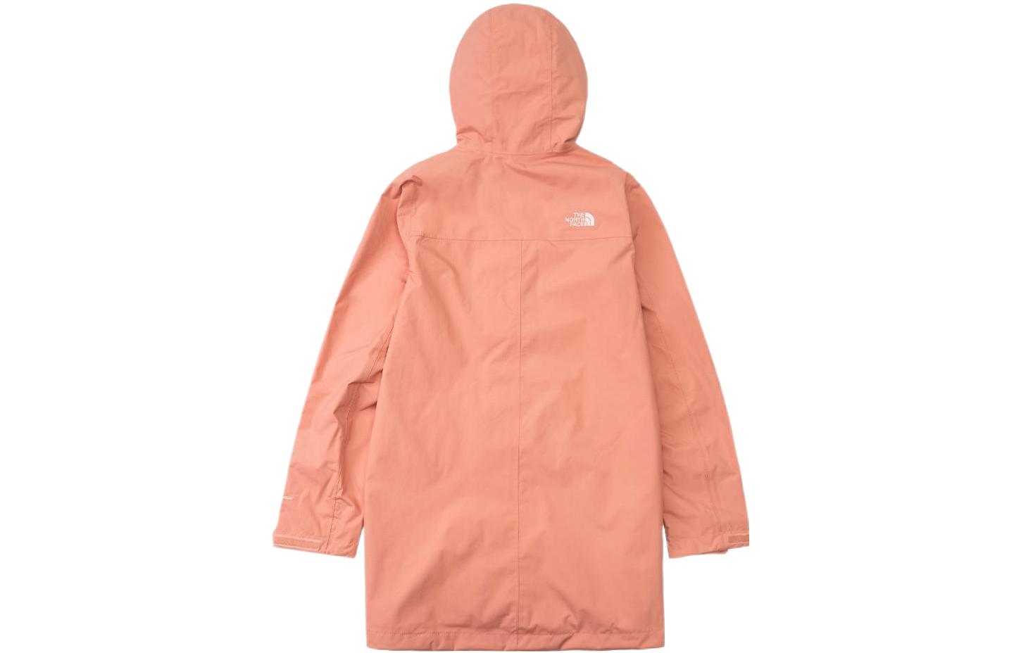 (Women) TNF Pink Waterproof Logo Hoodie Jacket with Front Zip NF0A4NEH-HCZ 圖 3