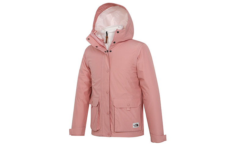(Women) TNF Pink Waterproof Outdoor Hooded Jacket NF0A5AYJ-39W