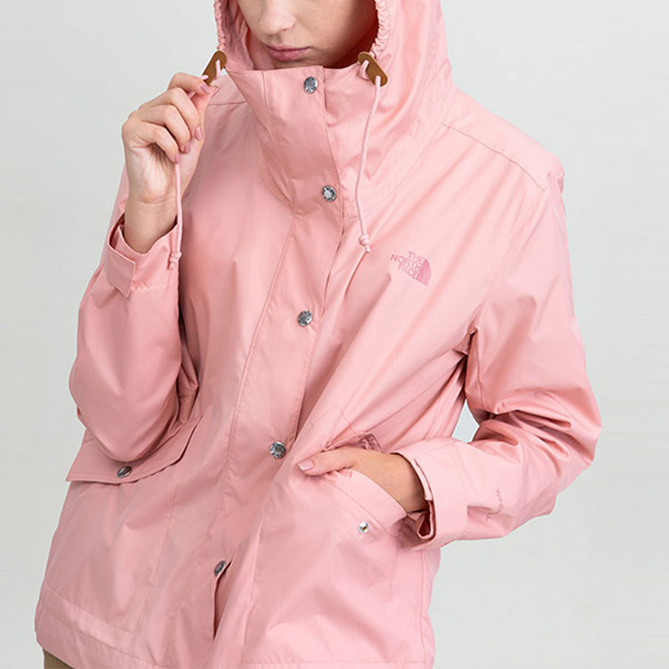 (Women) TNF Pink Windproof Hooded Outdoor Jacket NF0A5AYD-0LA 圖 3