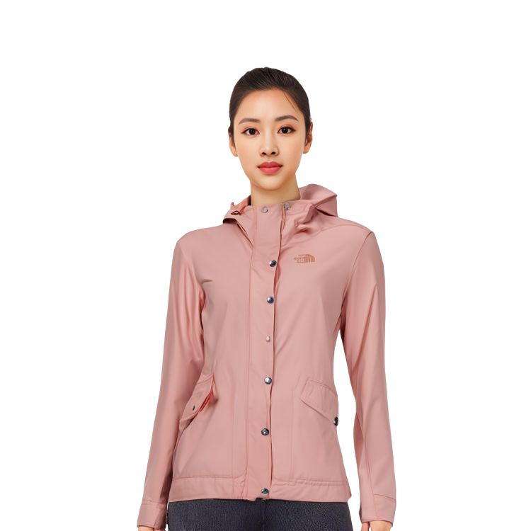 (Women) TNF Pink Windproof Hooded Outdoor Jacket NF0A5AYD-0LA 圖 5
