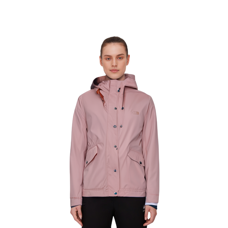 (Women) TNF Pink Windproof Hooded Outdoor Jacket NF0A5AYD-0LA 圖 8