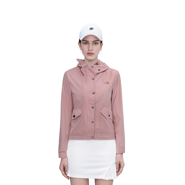 (Women) TNF Pink Windproof Hooded Outdoor Jacket NF0A5AYD-0LA 圖 9