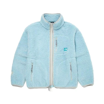 (Women) TNF Play Green Fleece Blue Jacket NJ4FM86B