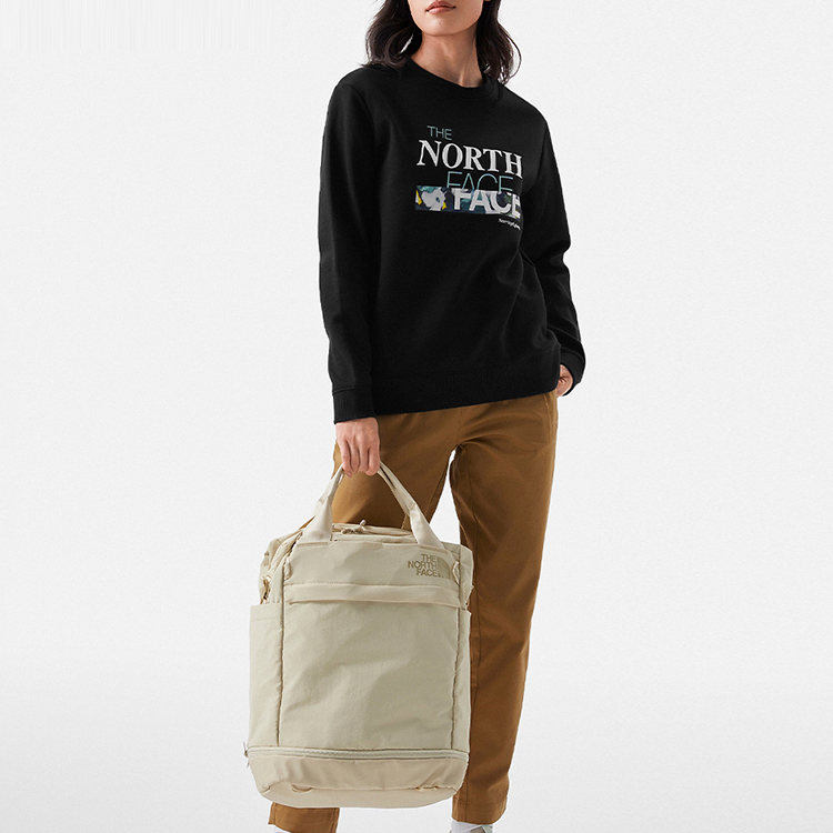 Lookbook (W) The North Face 黑色印字翻領衛衣 NF0A7WE9-JK3