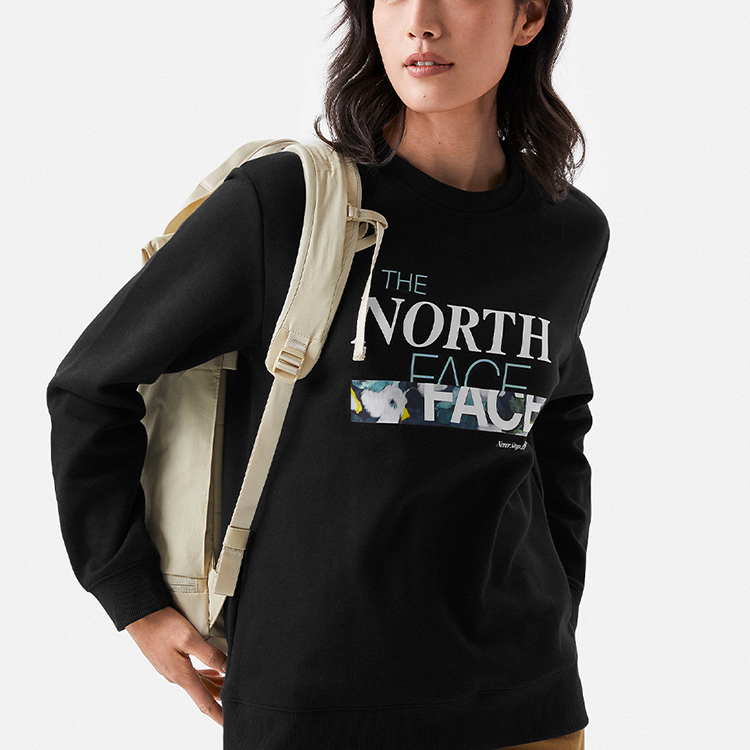 Purchase (W) The North Face 黑色印字翻領衛衣 NF0A7WE9-JK3