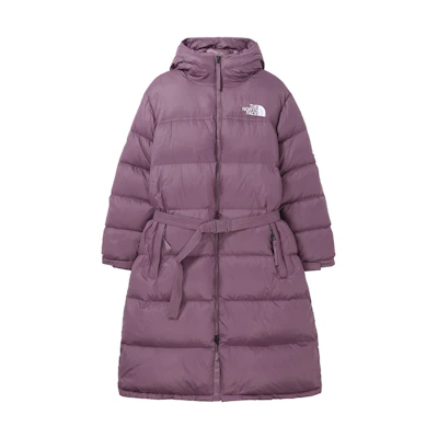 (Women) THE NORTH FACE Purple Logo Long Down Jacket Winter Collection. NF0A5GIM-0H5