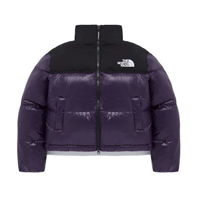 (Women) TNF Purple Nuptse Novelty Down Jacket with Zip Collar NJ1DQ85N