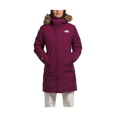 (Women) TNF Purple Waterproof Parka with Detachable Hood and Fur Trim NF0A84J2-I0H