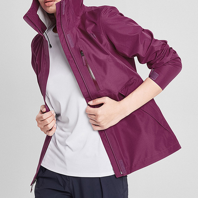 Shop (W) The North Face Jaket Outdoor Ungu Tahan Air & Angin, Bernapas. NF0A496Z-ZDN