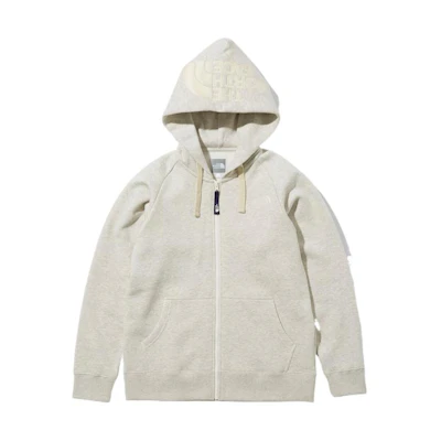 (Women) TNF Rearview Full Zip Hoodie Oatmeal - Casual Logo Jacket NTW12340-OM
