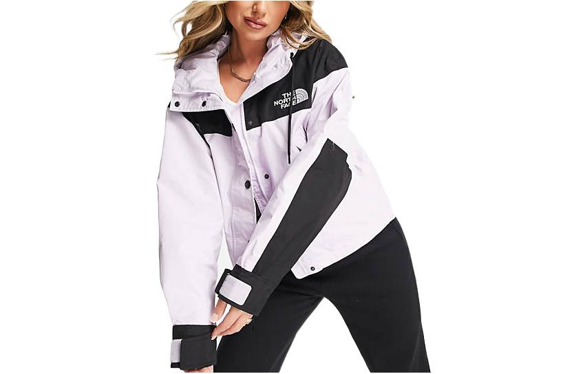 Shop (W) The North Face Reign On Logo 印花連帽外套 薰衣草紫 NF0A3XDC-6S1