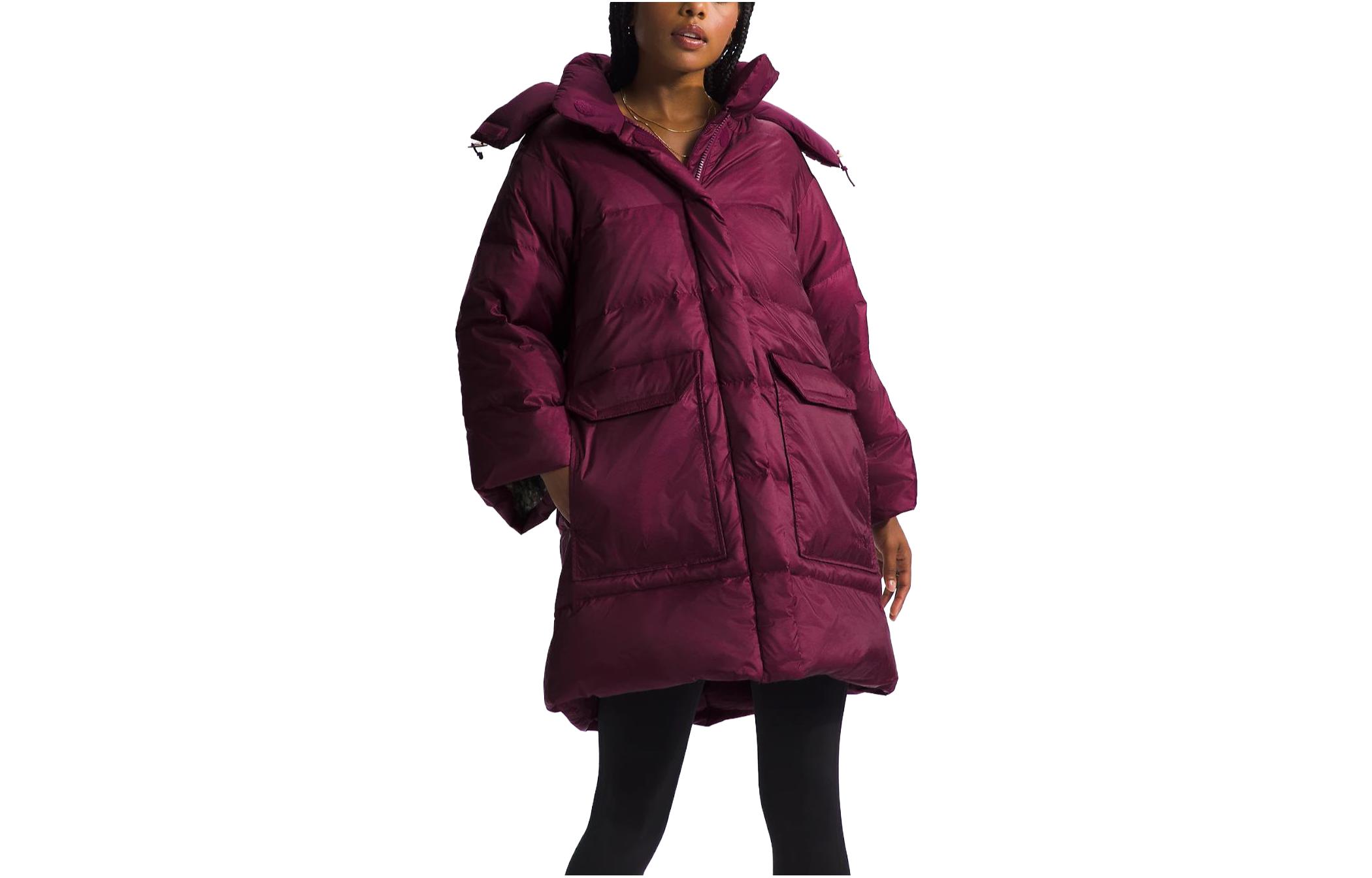 (Women) TNF Relaxed Fit Purple Embroidered Hoodie Jacket NF0A831X-OSN