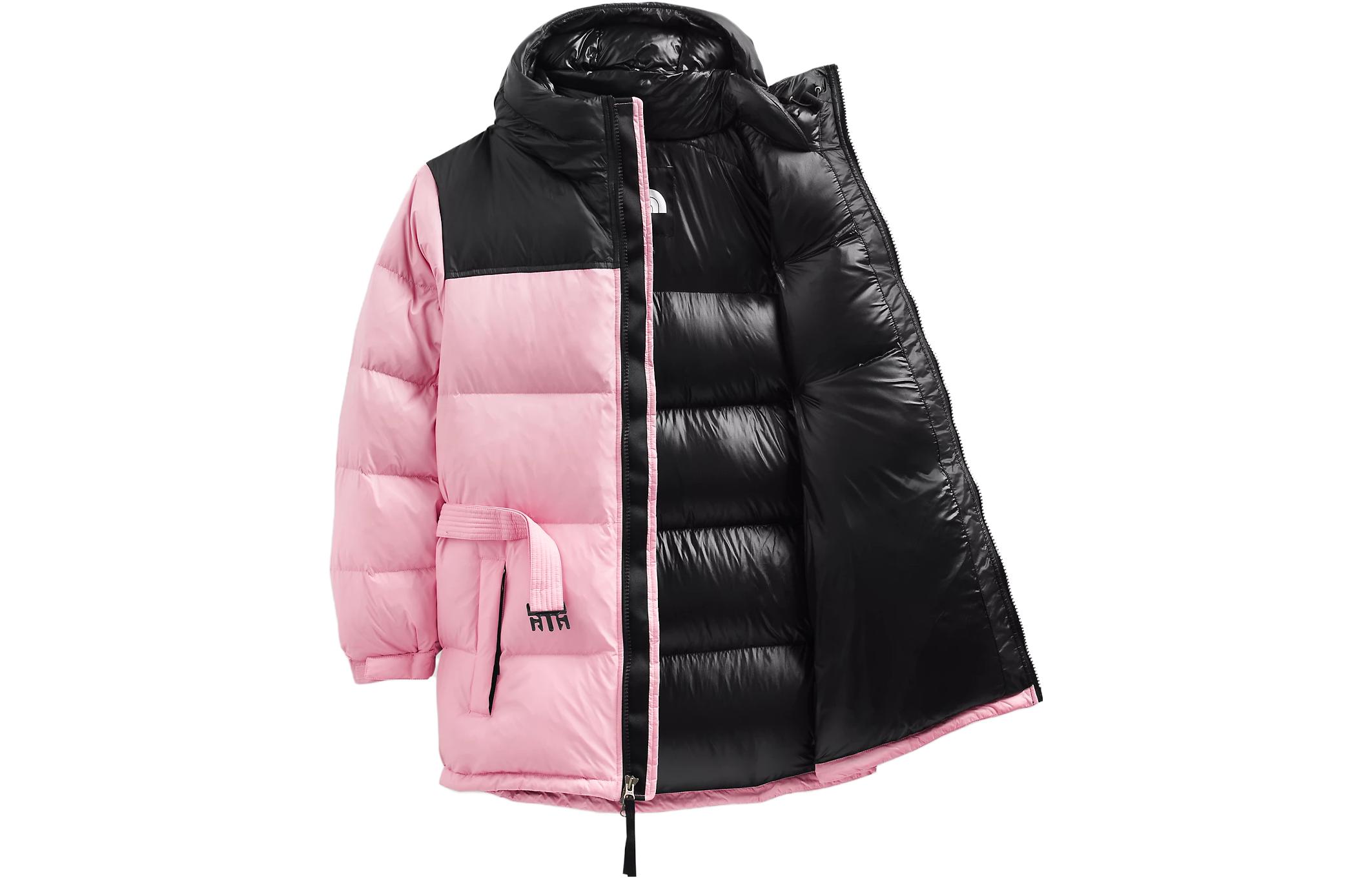 (Women) TNF Retro 1996 Pink/Black Logo Hoodie Down Jacket NF0A5GIL-6R0