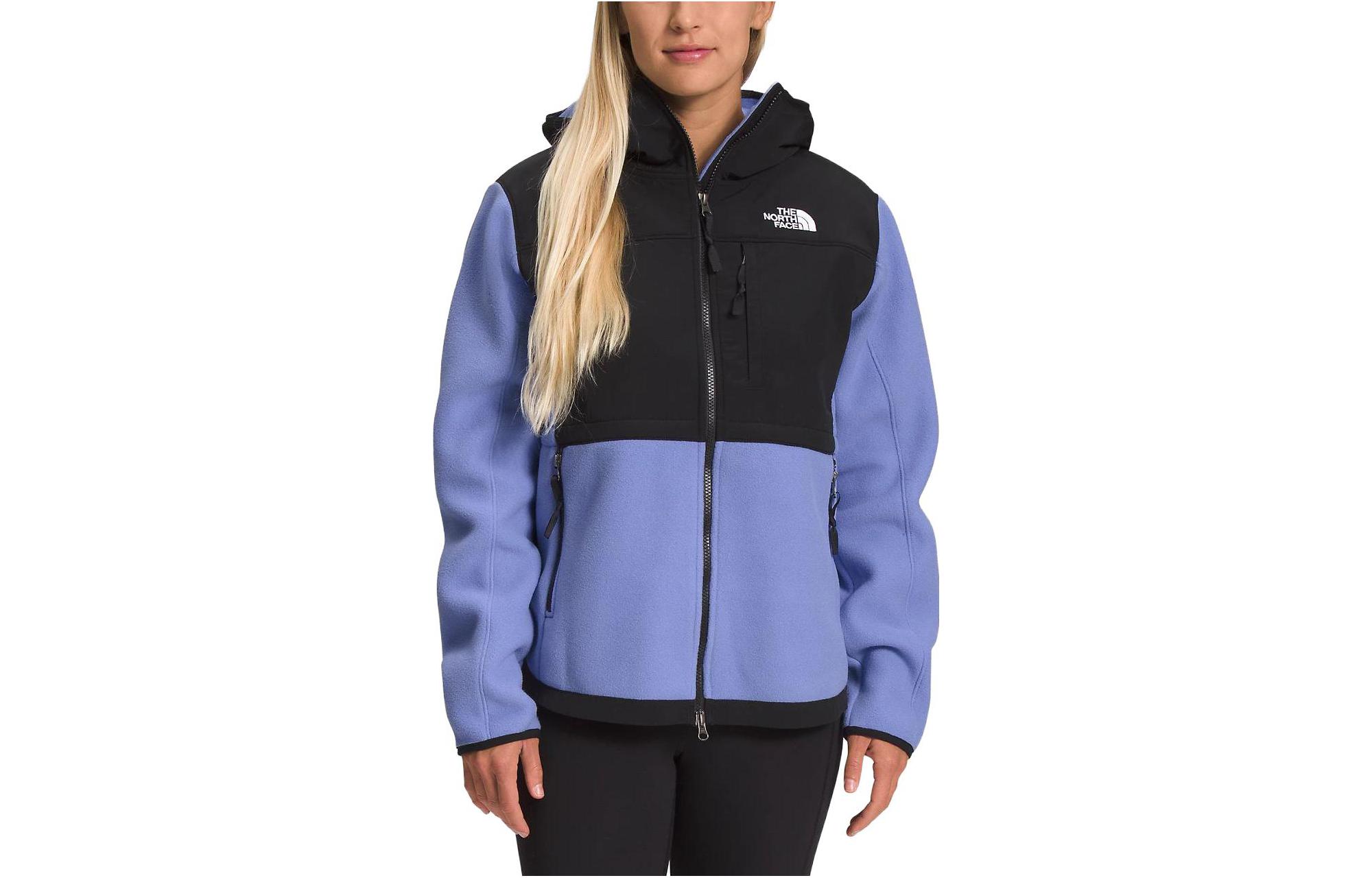 (Women) TNF Retro Logo Embroidered Hoodie Jacket Black Purple NF0A7UR7-N12 圖 2