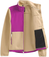 (Women) The North Face Retro Logo Print Zip Jacket Purple Khaki NF0A7UR6-QK9 (Women) The North Face Retro Logo Print Zip Jacket Purple Khaki NF0A7UR6-QK9