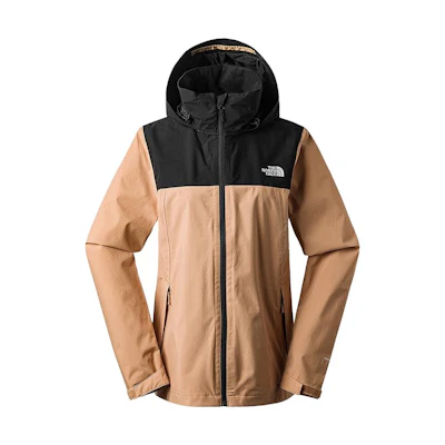 (Women) TNF Sangro Beige Waterproof Windproof Hooded Outdoor Jacket NF0A7WCK-KOM