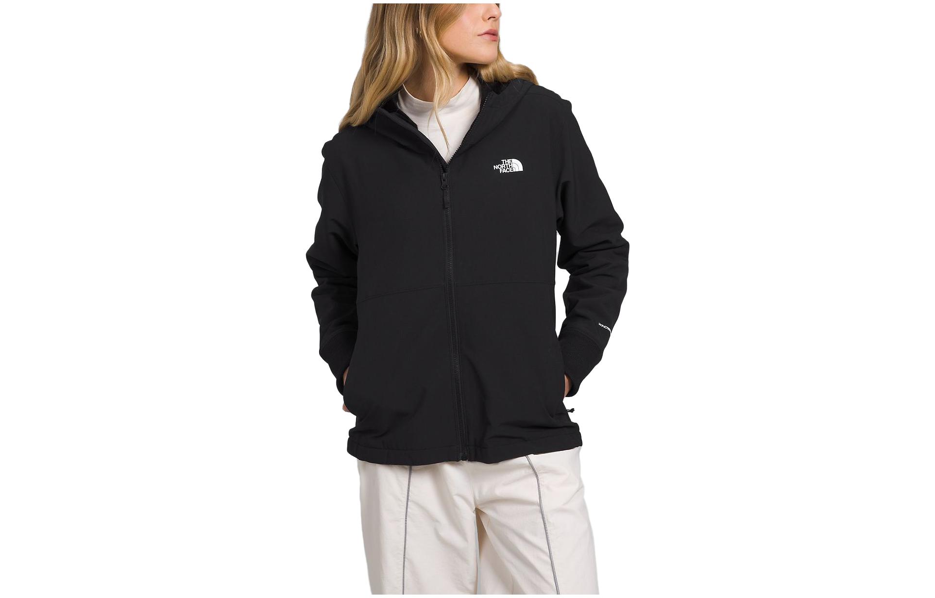 (Women) TNF Shelbe Raschel Logo Black Zip Hoodie Jacket NF0A84JJ-JK3 圖 2